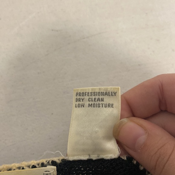 Jon Lawrence Vintage Sweater Black Purple Knit Scoop Neck Small - Picture 6 of 6